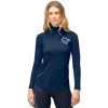 Norrona PureUll Zip Neck Baselayer Women - Indigo Night