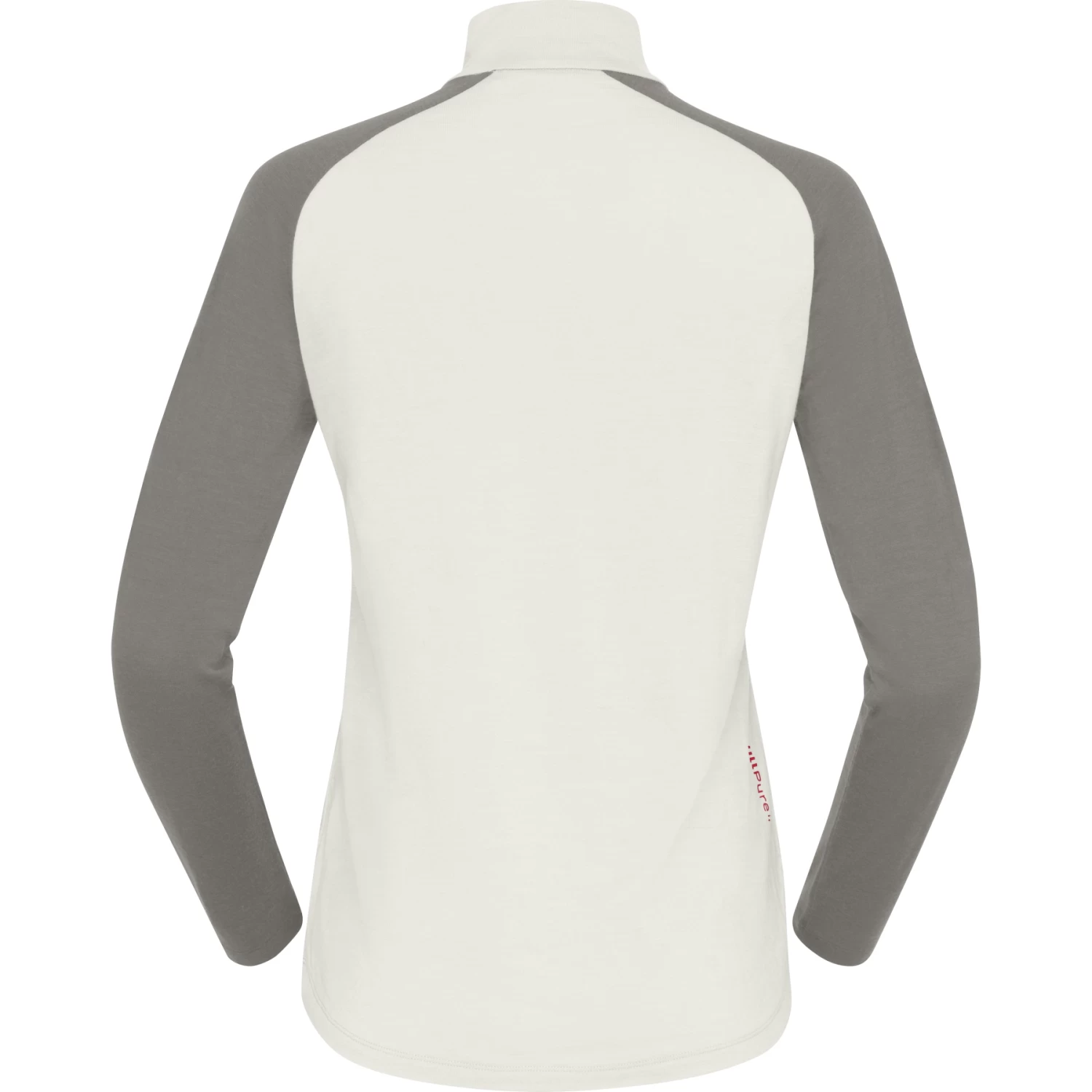 Norrona PureUll Zip Neck Baselayer Women - Snowdrop/Castor Grey 3 Norrona PureUll Zip Neck Baselayer Women - Snowdrop/Castor Grey - Image 3