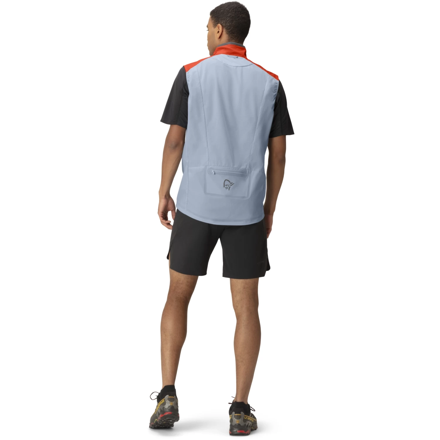 Norrona Senja Aero90 Vest Men - Arednalin/Blue Fog 5 Norrona Senja Aero90 Vest Men - Arednalin/Blue Fog - Image 5