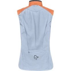Norrona Senja Aero90 Vest Women - Flamingo/Blue Fog -Norrona norrona senja aero90 vest women flamingo blue fog 2 1342960
