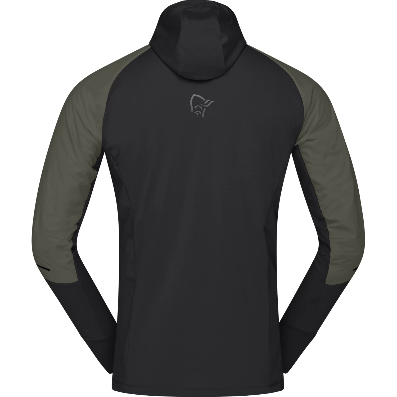 Norrona Senja Alpha90 Zip Hood Jacket Men - Olive Night 3 Norrona Senja Alpha90 Zip Hood Jacket Men - Olive Night - Image 3