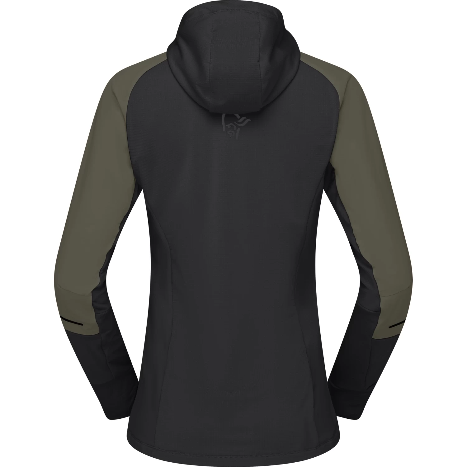 Norrona Senja Alpha90 Zip Hood Jacket Women - Olive Night 3 Norrona Senja Alpha90 Zip Hood Jacket Women - Olive Night - Image 3