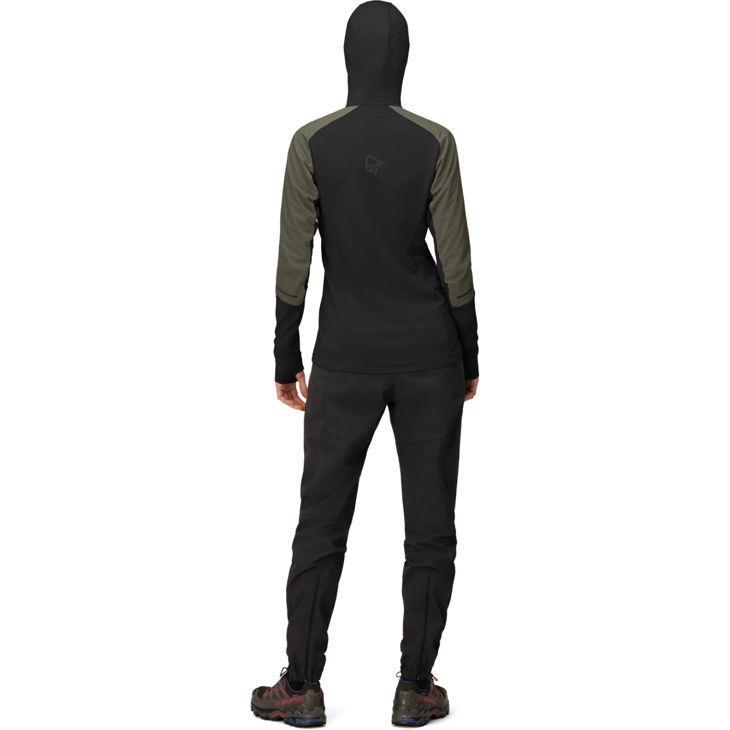 Norrona Senja Alpha90 Zip Hood Jacket Women - Olive Night 5 Norrona Senja Alpha90 Zip Hood Jacket Women - Olive Night - Image 5