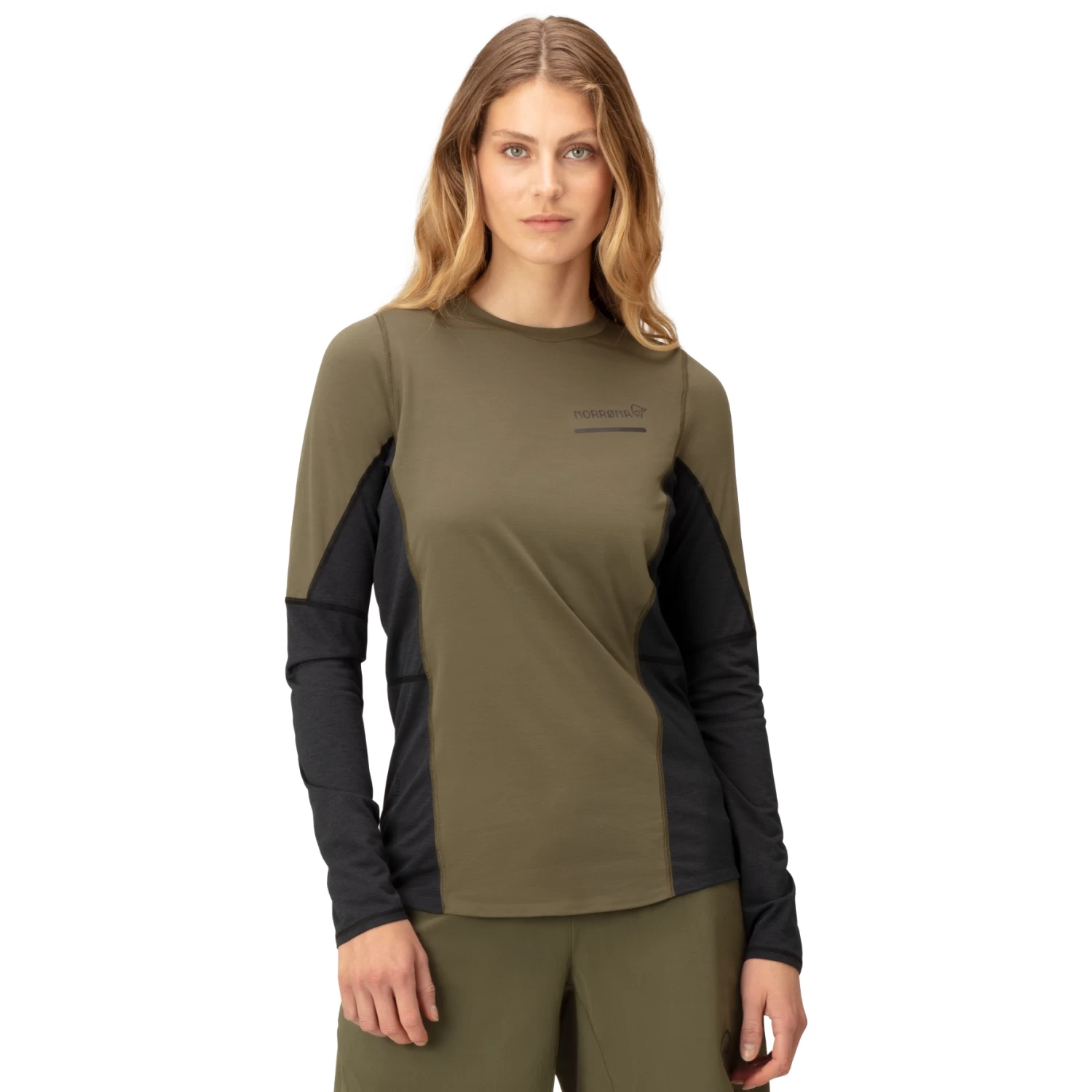 Norrona Senja Equaliser Lightweight Long Sleeve Women - Olive Night 1 Norrona Senja Equaliser Lightweight Long Sleeve Women - Olive Night