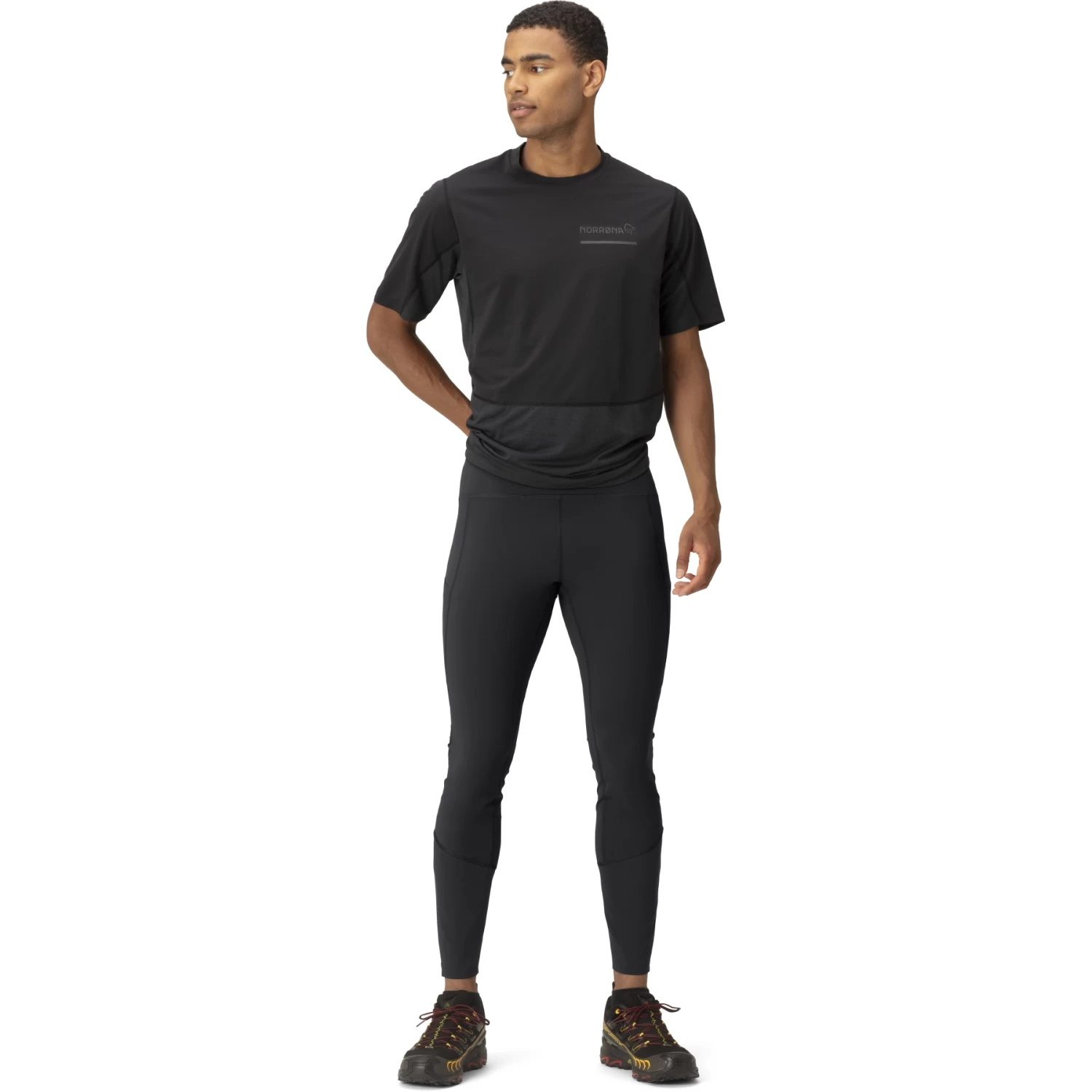 Norrona Senja Equaliser Stretch Tights Men - Caviar 4 Norrona Senja Equaliser Stretch Tights Men - Caviar - Image 4