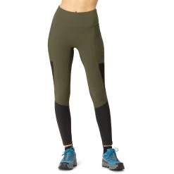 Norrona Senja Equaliser Stretch Tights Women - Olive Night/Caviar
