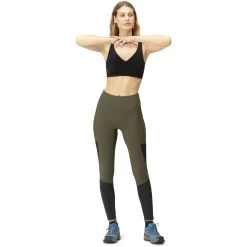 Norrona Senja Equaliser Stretch Tights Women - Olive Night/Caviar -Norrona norrona senja equaliser stretch tights women olive night caviar model 1 1399885