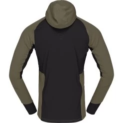 Norrona Senja Warm1 Hood Pullover Men - Olive Night -Norrona norrona senja warm1 hood men olive night 2 1343804