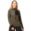 Norrona Senja Warm1 Hood Pullover Women - Olive Night