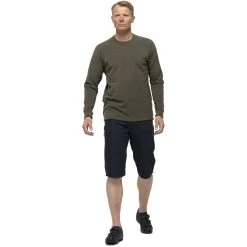 Norrona Skibotn Crew Neck Long Sleeve Men - Olive Night -Norrona norrona skibotn crew neck long sleeve men olive night 2 1463870