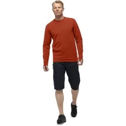 Norrona Skibotn Crew Neck Long Sleeve Men - Rooibos Tea -Norrona norrona skibotn crew neck long sleeve men rooibos tea model 1 1400009
