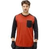 Norrona Skibotn Wool 3/4 T-shirt Men - Rooibos Tea