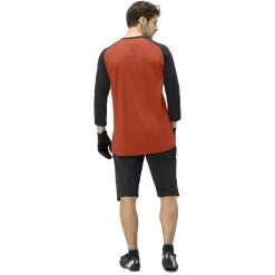 Norrona Skibotn Wool 3/4 T-shirt Men - Rooibos Tea -Norrona norrona skibotn wool 3 4 t shirt men rooibos tea model 2 1400012