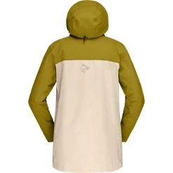 Norrona Svalbard Cotton Jacket Women - Golden Palm/Ecru -Norrona norrona svalbard cotton jacket women golden palm ecru 2 1127098