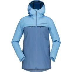 Norrona Svalbard Cotton Jacket Women - Heritage Blue/Coronet Blue -Norrona norrona svalbard cotton jacket women heritage blue coronet blue 1 904110