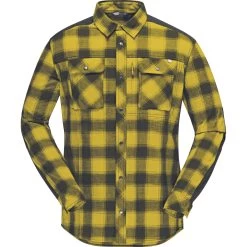 Norrona Svalbard Flannel Shirt Men - Golden Palm -Norrona norrona svalbard flannel shirt men golden palm 1 1127120