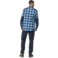 Norrona Svalbard Flannel Shirt Men - Heritage Blue/Indigo Night -Norrona norrona svalbard flannel shirt men heritage blue indigo night 3 1464354