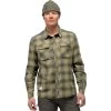 Norrona Svalbard Flannel Shirt Men - Olive Drab/Slate Grey