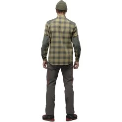 Norrona Svalbard Flannel Shirt Men - Olive Drab/Slate Grey -Norrona norrona svalbard flannel shirt men olive drab slate grey 3 1464357