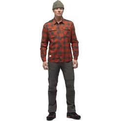 Norrona Svalbard Flannel Shirt Men - Rooibos Tea/Slate Grey -Norrona norrona svalbard flannel shirt men rooibos tea slate grey 2 1464367