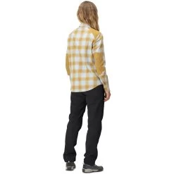 Norrona Svalbard Flannel Shirt Women - Blue Fog/Camelflage -Norrona norrona svalbard flannel shirt women blue fog camelflage model 2 1400018