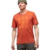 Norrona Svalbard Wool T-Shirt Men - Rooibos Tea/Orange Crush