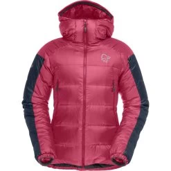 Norrona Trollveggen Down850 Jacket Women - Honeysuckle/Indigo Night -Norrona norrona trollveggen down850 jacket women honeysuckle indigo night 1 1029100
