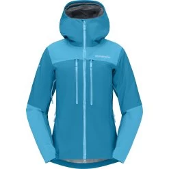 Norrona Trollveggen Gore-Tex Pro Light Jacket Women - Hawaiian Surf/Aquarius -Norrona norrona trollveggen gore tex pro light jacket women hawaiian surf aquarius 1 1127370