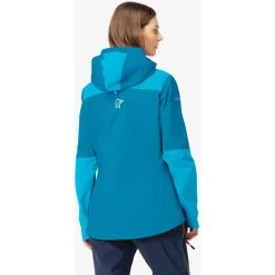 Norrona Trollveggen Gore-Tex Pro Light Jacket Women - Hawaiian Surf/Aquarius -Norrona norrona trollveggen gore tex pro light jacket women hawaiian surf aquarius model 2 1151531