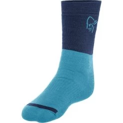 Norrona Trollveggen Heavy Weight Merino Socks - Hawaiian Surf/Indigo Night