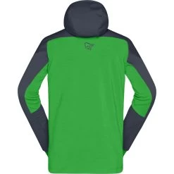 Norrona Trollveggen Powerstretch Pro Zip Hood Jacket Men - Cool Black/Classic Green -Norrona norrona trollveggen powerstretch pro zip hood jacket men cool black classic green 3 1518982