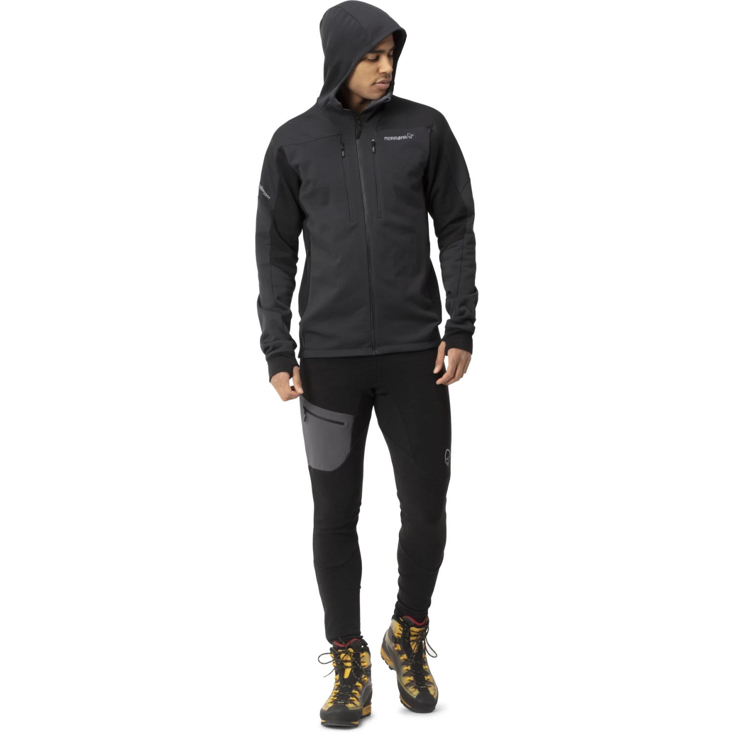 Norrona Trollveggen Powerstretch Pro Zip Hood Jacket Men - Caviar 3 Norrona Trollveggen Powerstretch Pro Zip Hood Jacket Men - Caviar - Image 3