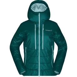 Norrona Trollveggen Primaloft100 Zip Hood Jacket Women - Everglade -Norrona norrona trollveggen primaloft100 zip hood jacket women everglade 2 1518994