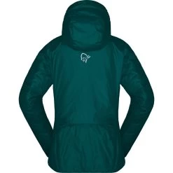 Norrona Trollveggen Primaloft100 Zip Hood Jacket Women - Everglade -Norrona norrona trollveggen primaloft100 zip hood jacket women everglade 3 1518995
