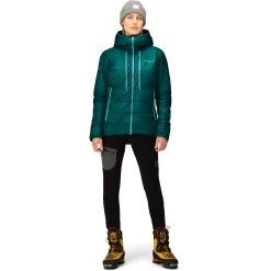 Norrona Trollveggen Primaloft100 Zip Hood Jacket Women - Everglade -Norrona norrona trollveggen primaloft100 zip hood jacket women everglade 4 1518996