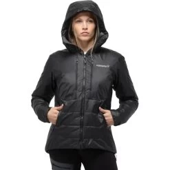 Norrona Trollveggen Primaloft100 Zip Hood Jacket Women - Caviar