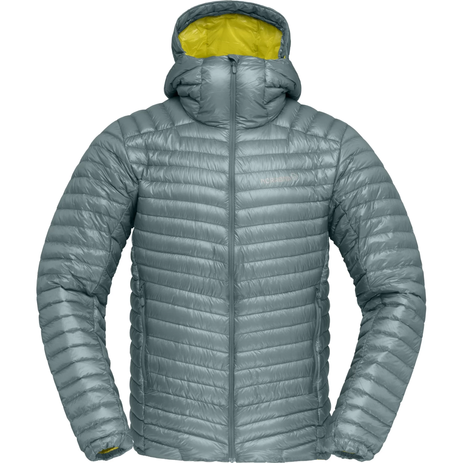 Norrona Trollveggen Superlight Down850 Hood Jacket Men - North Atlantic/Sulphur Spring 2 Norrona Trollveggen Superlight Down850 Hood Jacket Men - North Atlantic/Sulphur Spring - Image 2