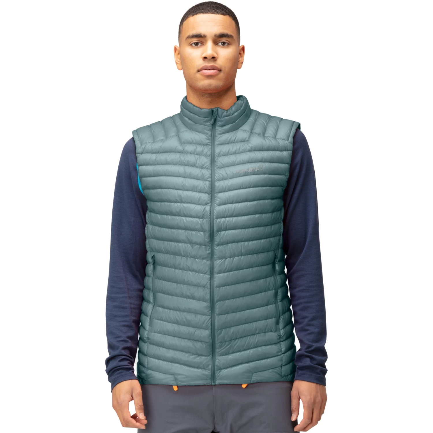 Norrona Trollveggen Superlight Down850 Vest Men - North Atlantic/Sulphur Spring 1 Norrona Trollveggen Superlight Down850 Vest Men - North Atlantic/Sulphur Spring