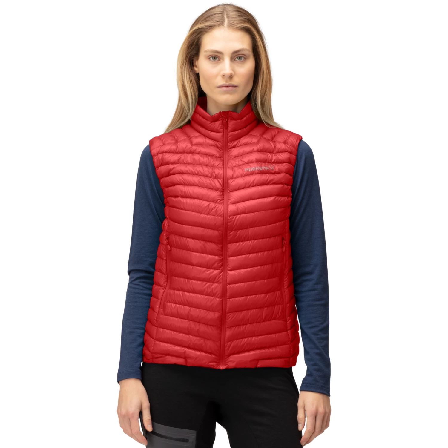 Norrona Trollveggen Superlight Down850 Vest Women - True Red 1 Norrona Trollveggen Superlight Down850 Vest Women - True Red