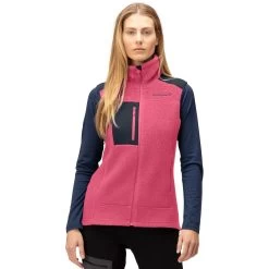 Norrona Trollveggen Thermal Pro Vest Women - Honeysuckle/Indigo Night