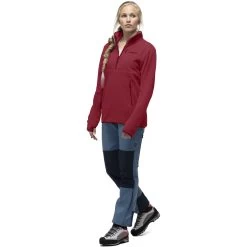 Norrona Warm2 Halfzip Pullover Unisex - Rhubarb Melange -Norrona norrona warm2 halfzip unisex pullover rhubarb melange 5 1032165