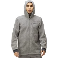 Norrona Warmwool3 Hood Jacket Men - Drizzle
