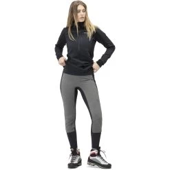 Norrona Wind Tights Women - Caviar/Dark Grey Melange -Norrona norrona wind tights women caviar dark grey melange 3 1032439
